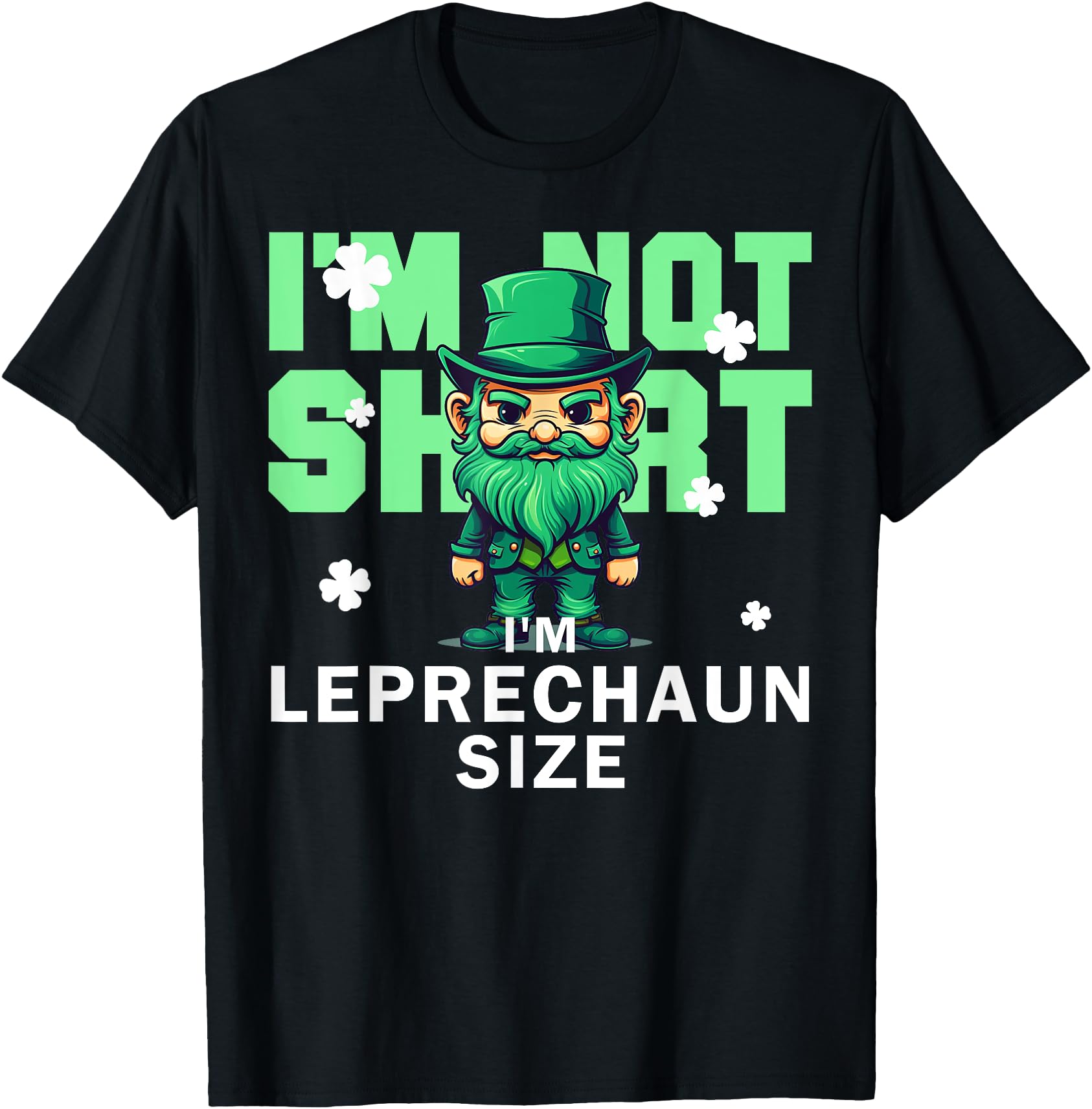 Angry Leprechaun Irish St Patrick Sweatshirt - Minimalist Print for Adults - T-Shirt, Sweatshirt, Hoodie