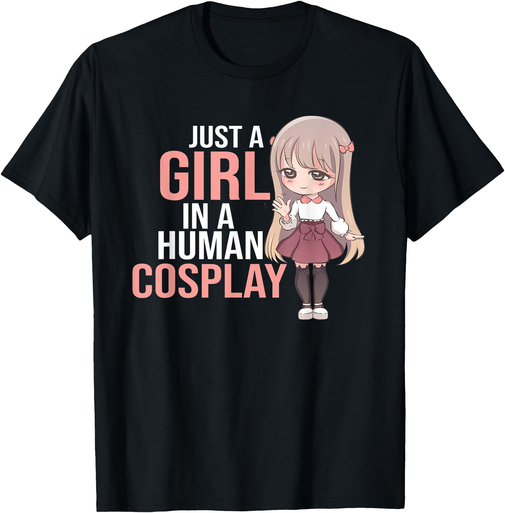 Human Cosplay Chibi Manga Sweatshirt - Unique Graphic Men Women - T-Shirt, Sweatshirt, Hoodie