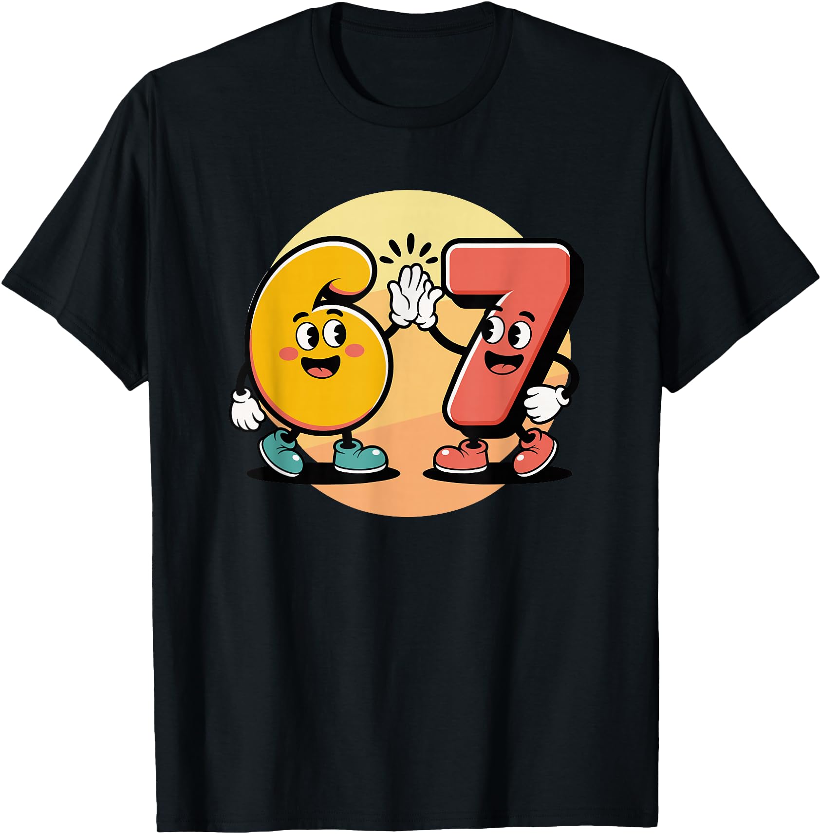 Exclusive Cartoon Numbers 67 Meme Hoodie - Casual Everyday Wear for Adults - T-Shirt, Sweatshirt, Hoodie