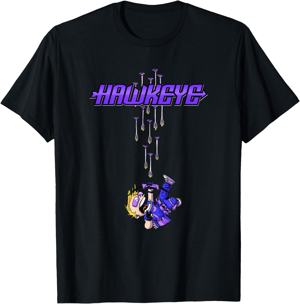 Marvel Comics Hawkeye Chibi Arrow T-Shirt - Minimalist Print Unisex - T-Shirt, Sweatshirt, Hoodie