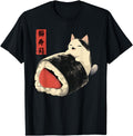 Authentic Kawaii Cat Sushi Roll Sweatshirt - Novelty Apparel for Adults - T-Shirt, Sweatshirt, Hoodie
