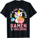 Authentic Just Who Loves Ramen And T-Shirt - Graphic Print for Adults - T-Shirt, Sweatshirt, Hoodie