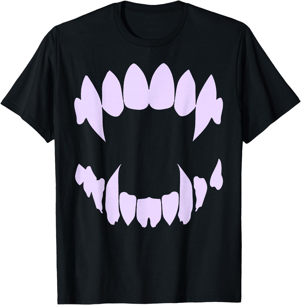 Vampire Fangs Pastel Goth Aesthetic Hoodie - Casual Everyday Wear Unisex - T-Shirt, Sweatshirt, Hoodie