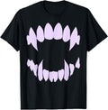 Vampire Fangs Pastel Goth Aesthetic Hoodie - Casual Everyday Wear Unisex - T-Shirt, Sweatshirt, Hoodie