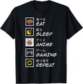 Eat Sleep Anime Gaming Repeat Sweatshirt - Casual Everyday Wear Men Women - T-Shirt, Sweatshirt, Hoodie
