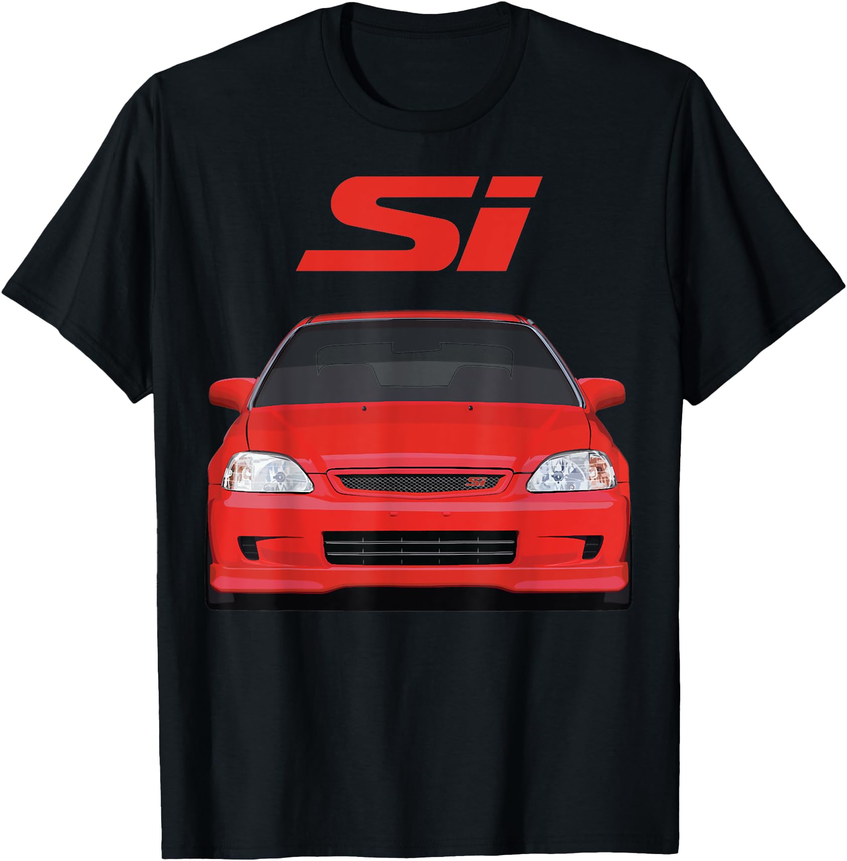 Civic Si Jdm Japanese Car Artist T-Shirt - Fun Novelty Design for Adults - T-Shirt, Sweatshirt, Hoodie