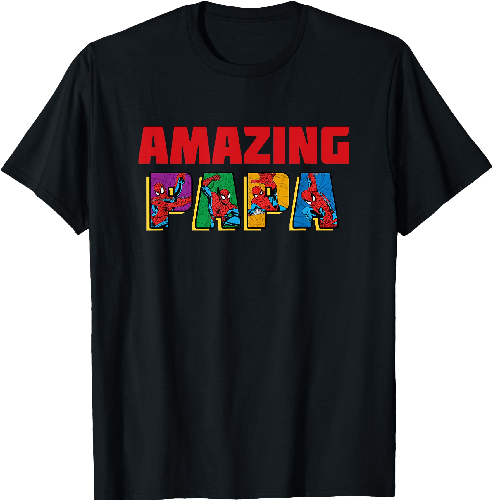 Original Marvel Spider Amazing Papa T-Shirt - Minimalist Print for Adults - T-Shirt, Sweatshirt, Hoodie