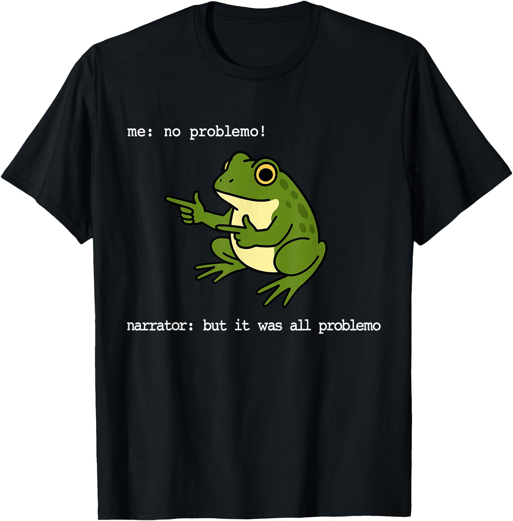 Frog Me No Problemo Narrator But It Hoodie - Custom Art Print for Adults - T-Shirt, Sweatshirt, Hoodie