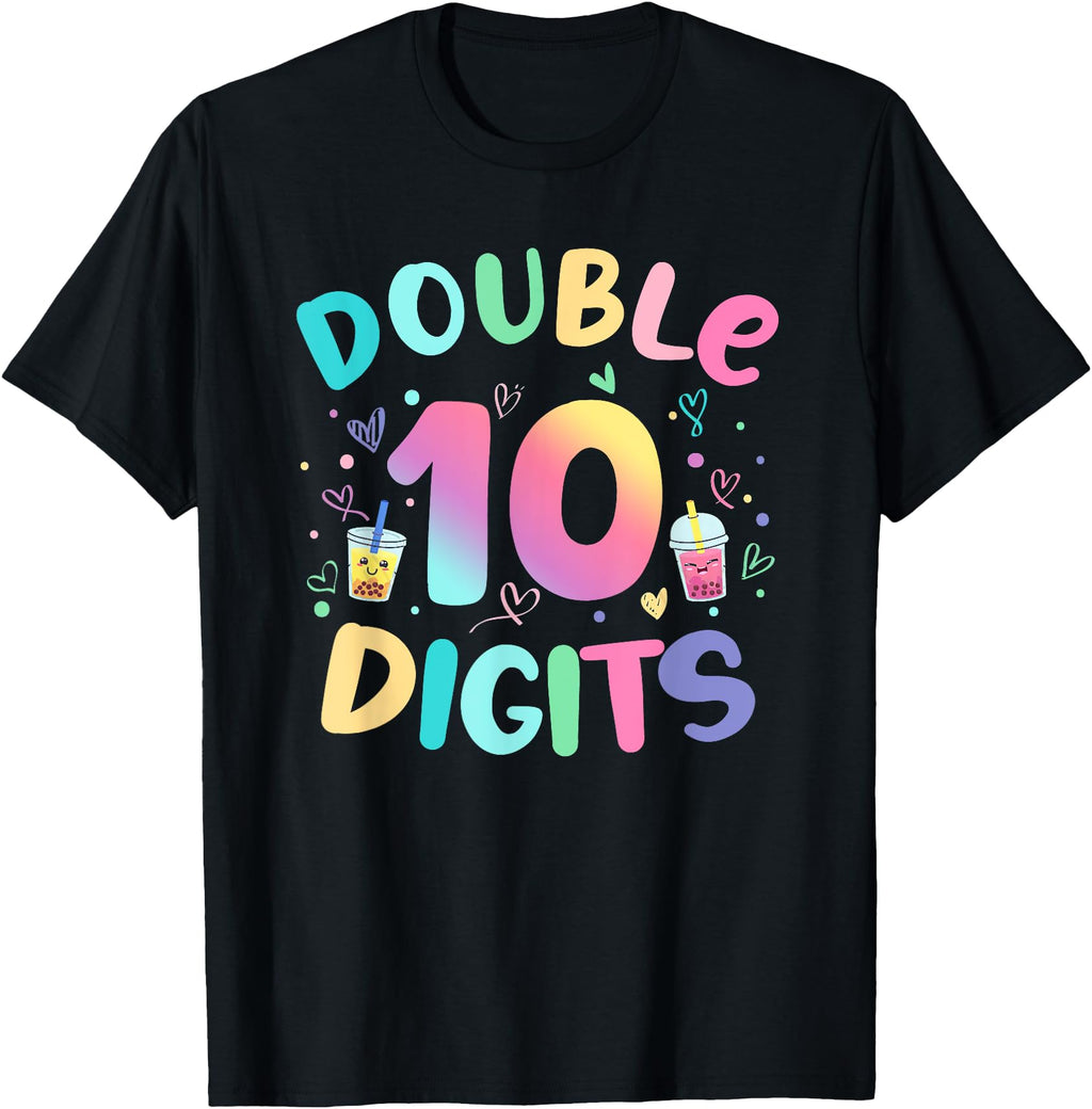 Exclusive Double Digits 10Th Boba Tea Sweatshirt - Unique Graphic Unisex - T-Shirt, Sweatshirt, Hoodie
