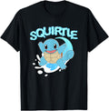 Handcrafted Pok Mon Squirtle Riding Wave T-Shirt - Novelty Apparel Unisex - T-Shirt, Sweatshirt, Hoodie