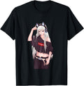 Anime Aesthetic Ecchi Senpai T-Shirt - Unique Graphic Men Women - T-Shirt, Sweatshirt, Hoodie