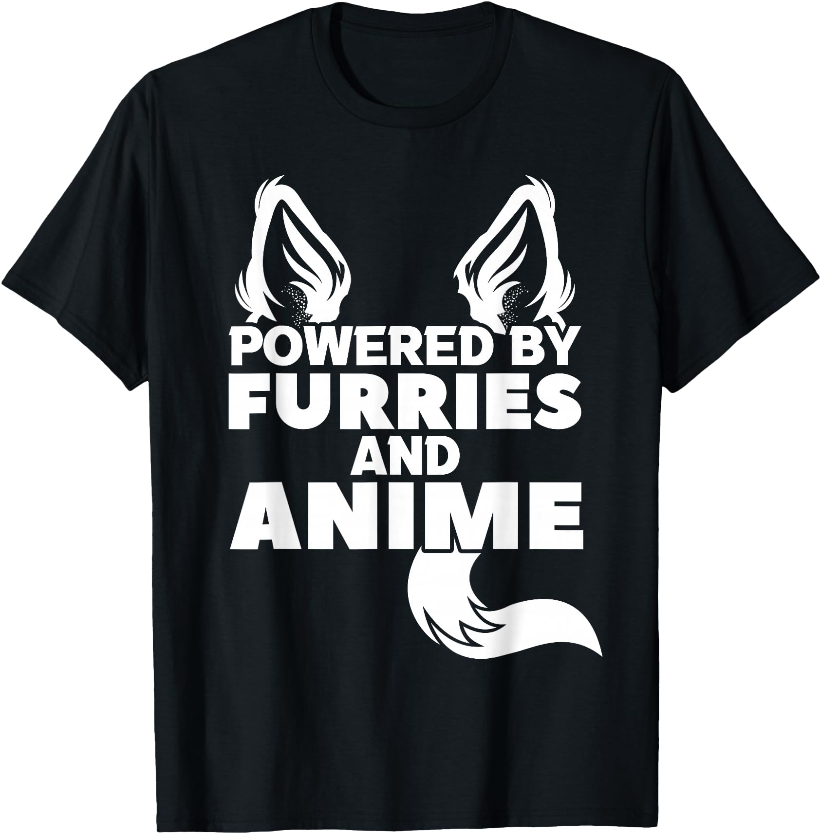 Authentic Powered Furries And Anime Sweatshirt - Trendy Graphic for Adults - T-Shirt, Sweatshirt, Hoodie
