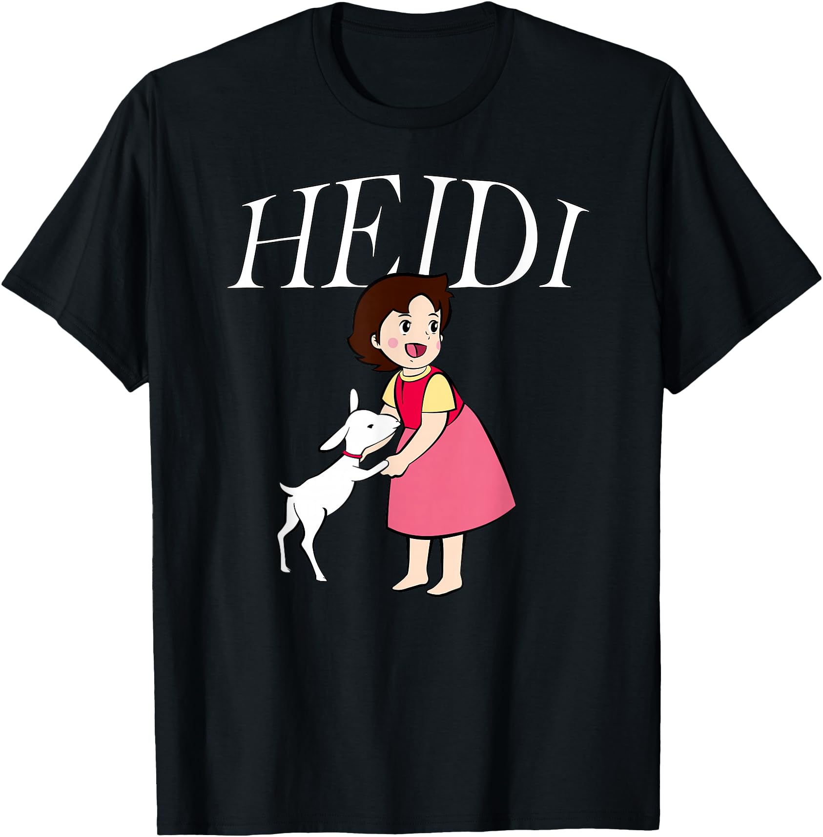 Authentic Heidi Goat Cartoon Tv Series T-Shirt - Unique Graphic Men Women - T-Shirt, Sweatshirt, Hoodie
