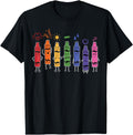 Mood Color Crayons Teacher Artist T-Shirt - Casual Everyday Wear Unisex - T-Shirt, Sweatshirt, Hoodie
