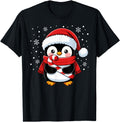 Handcrafted Penguin Candy Cane Sweatshirt - Streetwear Style for Adults - T-Shirt, Sweatshirt, Hoodie
