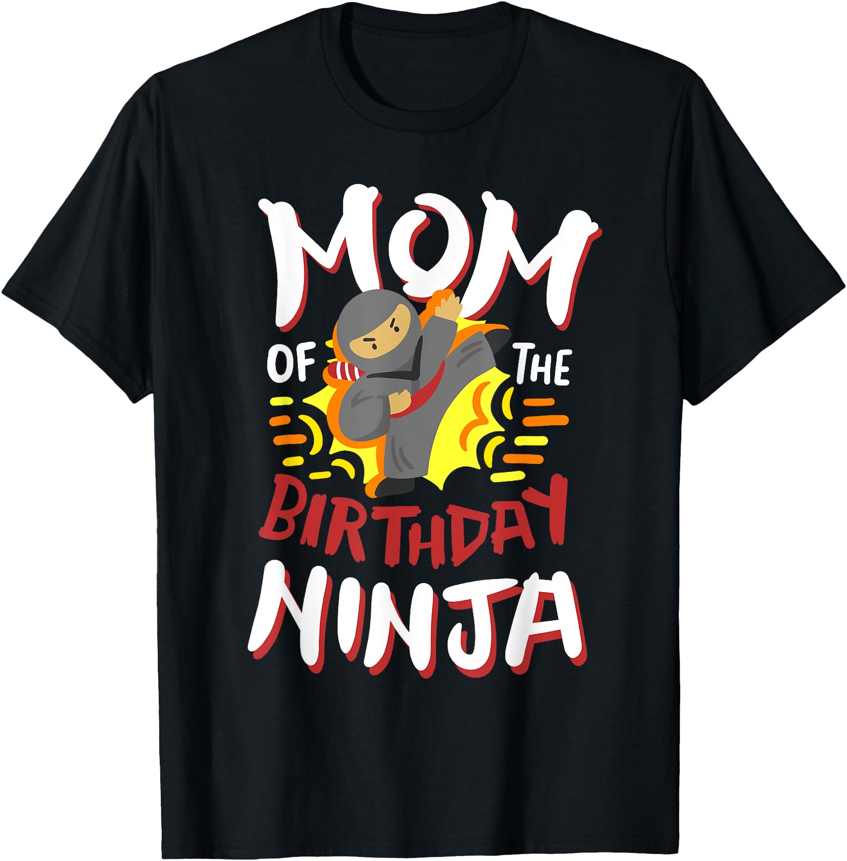 Mom Ninja Karate Bday Party Family Sweatshirt - Novelty Apparel for Adults - T-Shirt, Sweatshirt, Hoodie