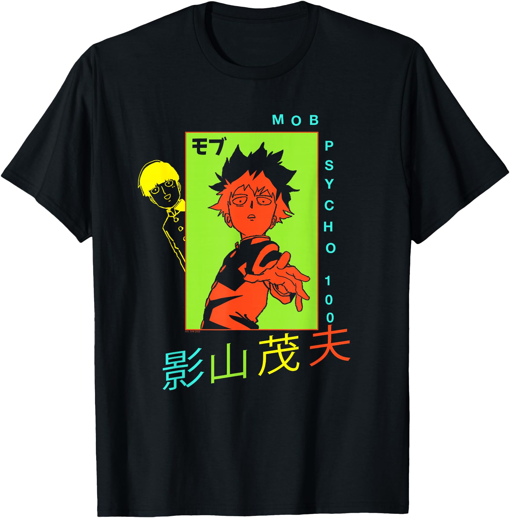 Mob Psycho 100 Neon Colors Collage Sweatshirt - Novelty Apparel Unisex - T-Shirt, Sweatshirt, Hoodie