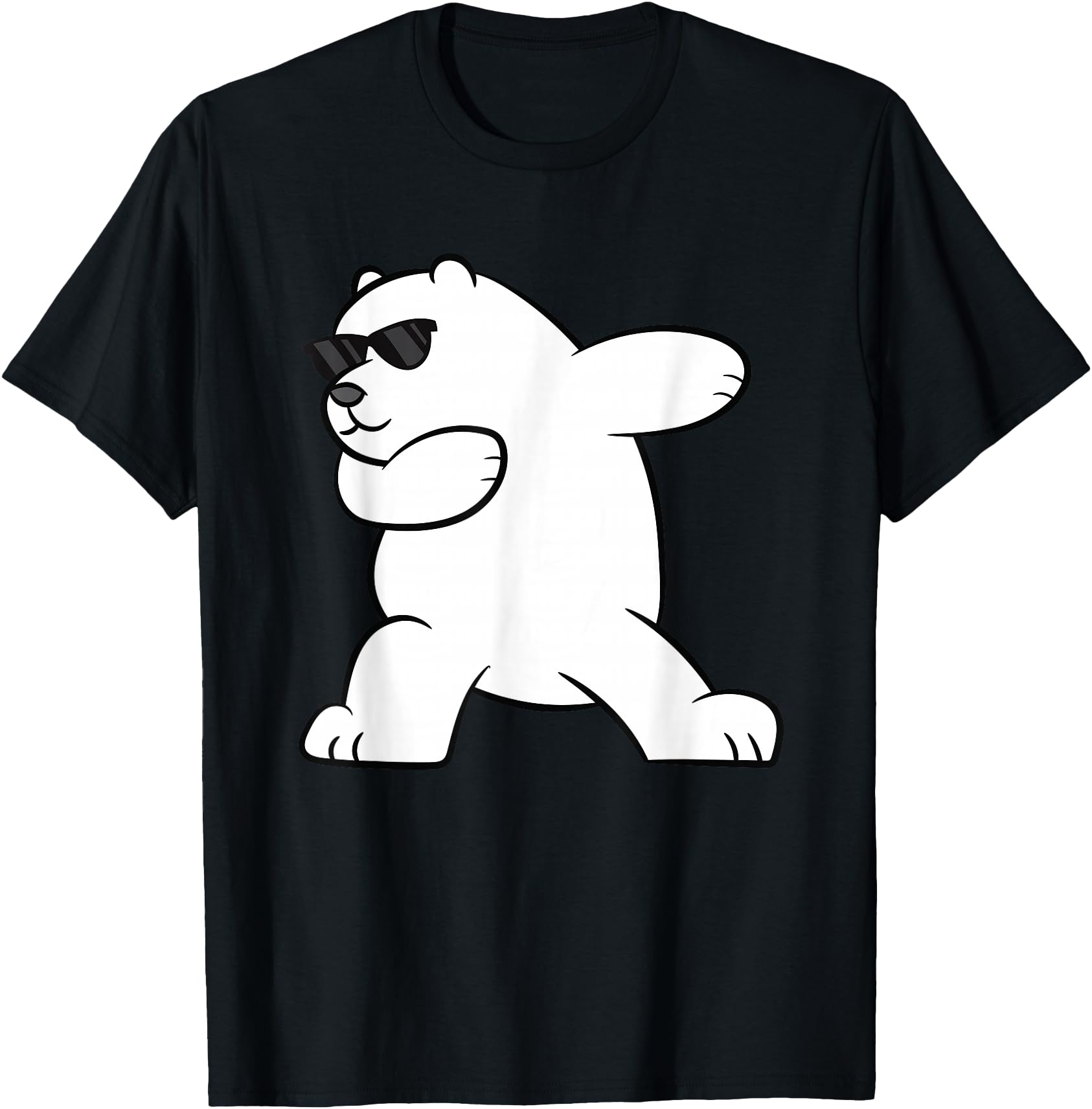 Handcrafted Ice Bear Dabbing T-Shirt - Fun Novelty Design for Adults - T-Shirt, Sweatshirt, Hoodie
