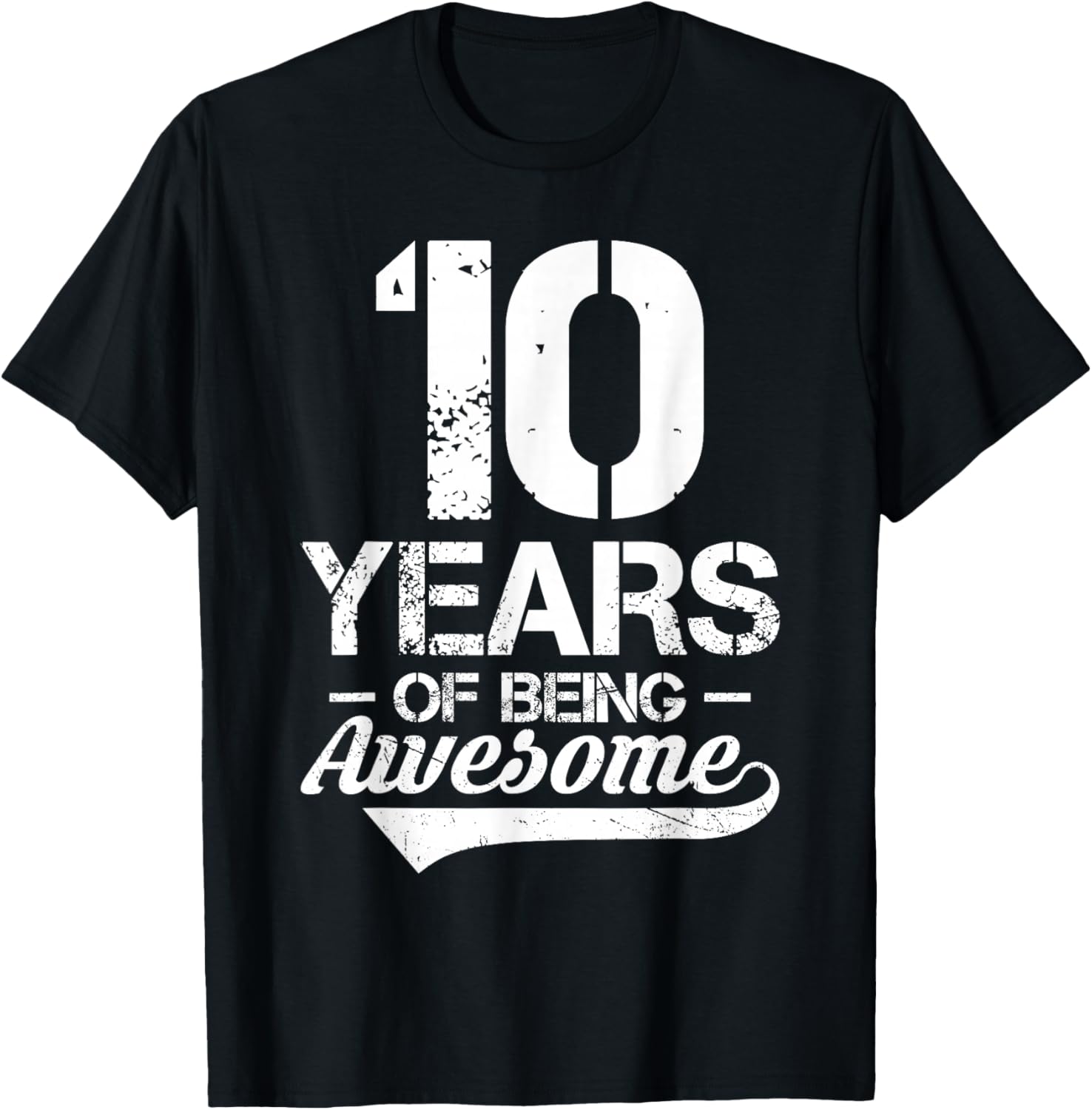 10Th 10 Years Old 10 Years Being Awesome Long Sleeve Great Gift for