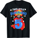 This Little Superhero Is 5 5Th Sweatshirt - Streetwear Style Men Women - T-Shirt, Sweatshirt, Hoodie