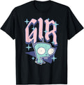 Invader Zim Pastel Sparkle Gir Y2K Hoodie - Minimalist Print for Adults - T-Shirt, Sweatshirt, Hoodie
