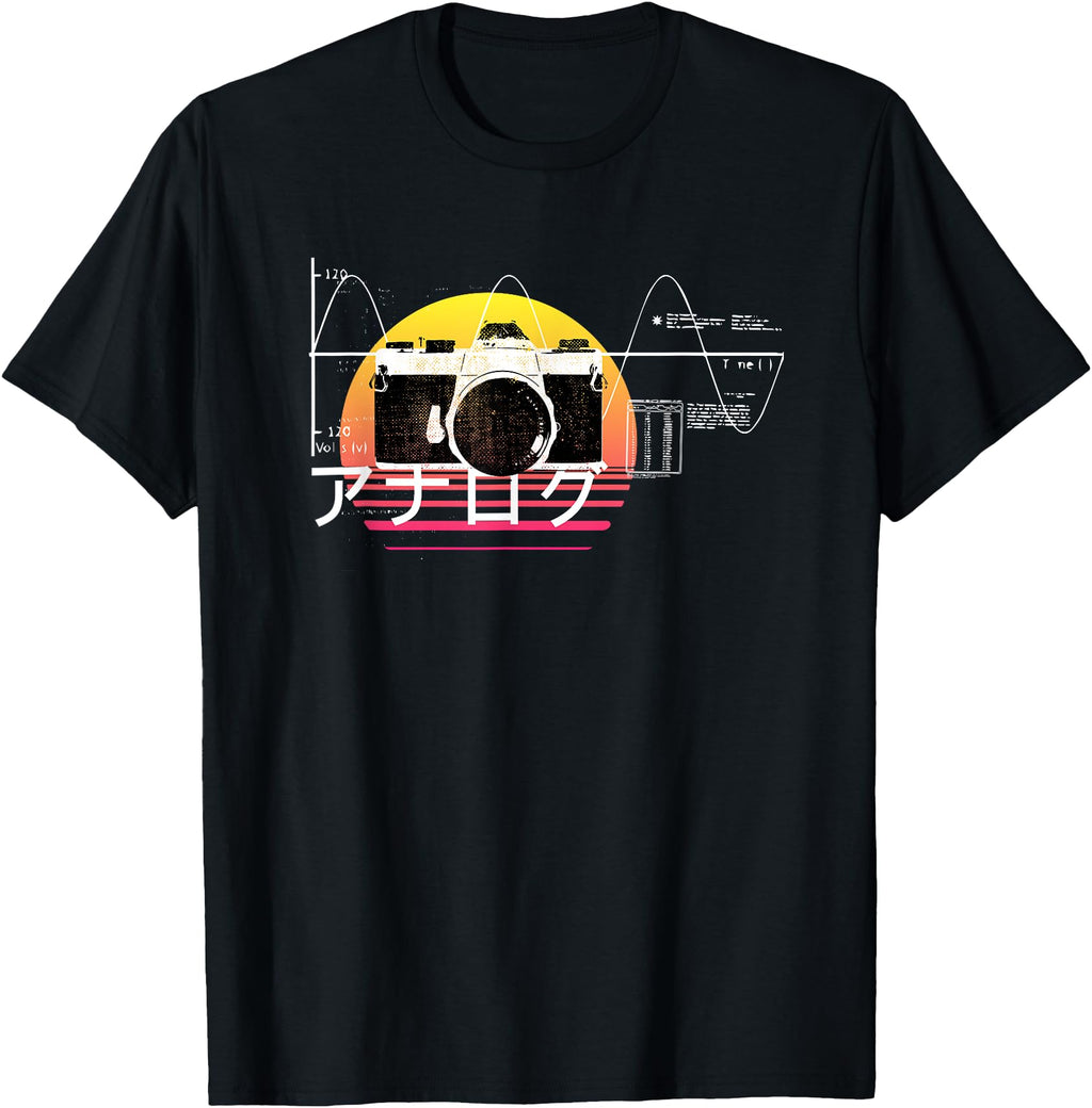 Analog Camera Photography Japanese T-Shirt - Graphic Print Men Women - T-Shirt, Sweatshirt, Hoodie