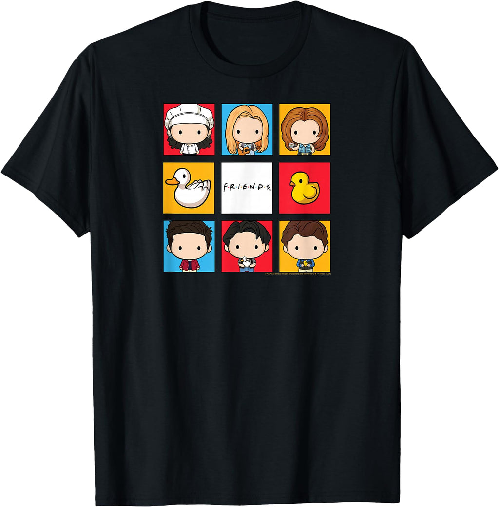 Authentic Friends Chibi Bunch Cast Pop Hoodie - Streetwear Style Men Women - T-Shirt, Sweatshirt, Hoodie