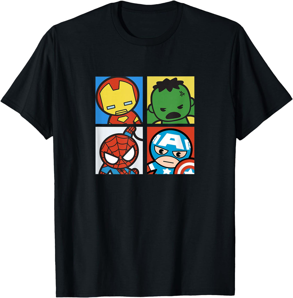 Handcrafted Marvel Kawaii Chibi T-Shirt - Aesthetic Graphic Unisex - T-Shirt, Sweatshirt, Hoodie