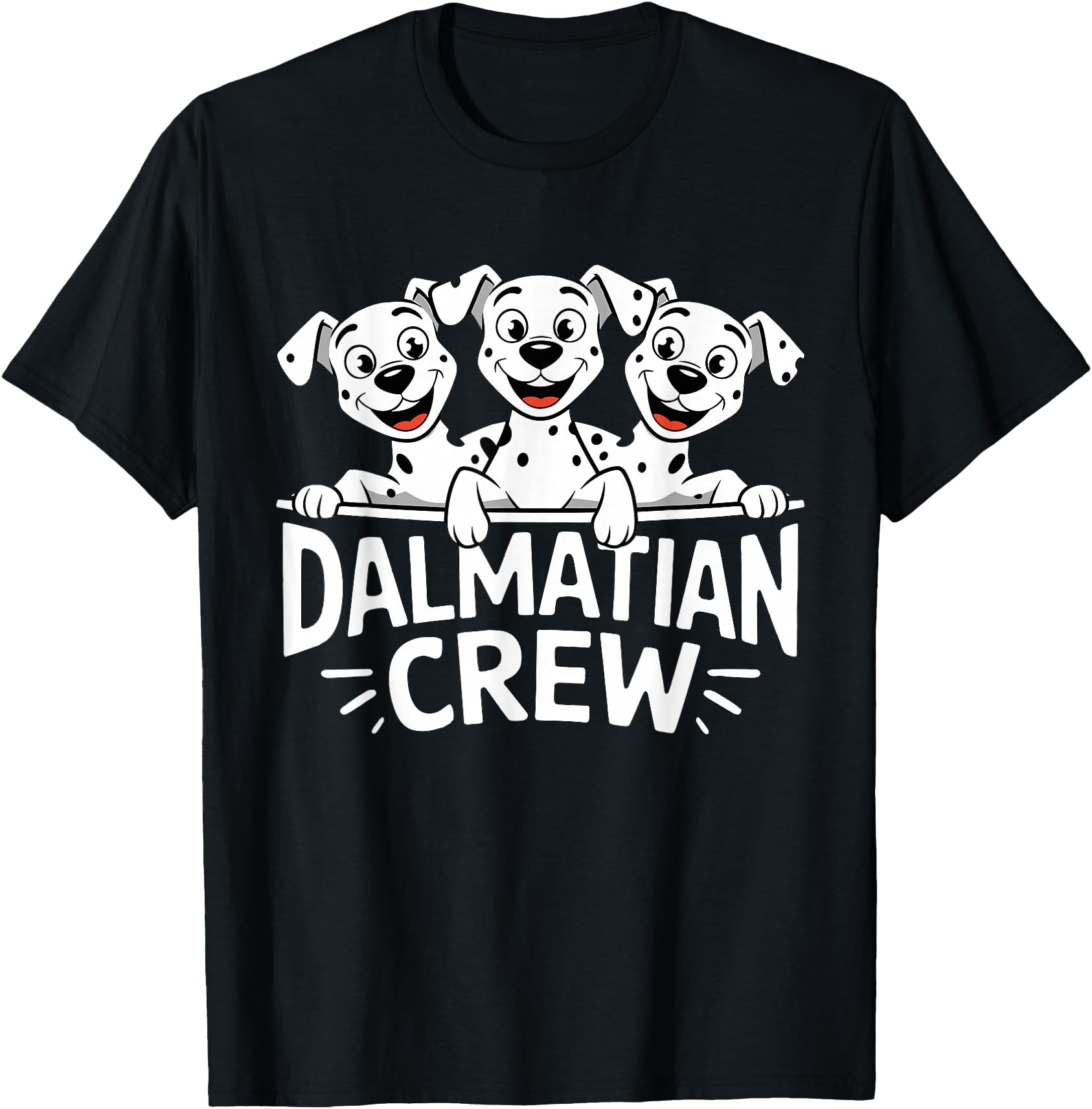 Dalmatian Crew Cartoon Dog Owners Pet Hoodie - Custom Art Print Men Women - T-Shirt, Sweatshirt, Hoodie