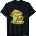 Frog Eating Ramen Anime Japanese Gifts T-Shirt - Novelty Apparel Unisex - T-Shirt, Sweatshirt, Hoodie
