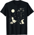 Handcrafted Rabbit Full Moon Cherry T-Shirt - Trendy Graphic for Adults - T-Shirt, Sweatshirt, Hoodie