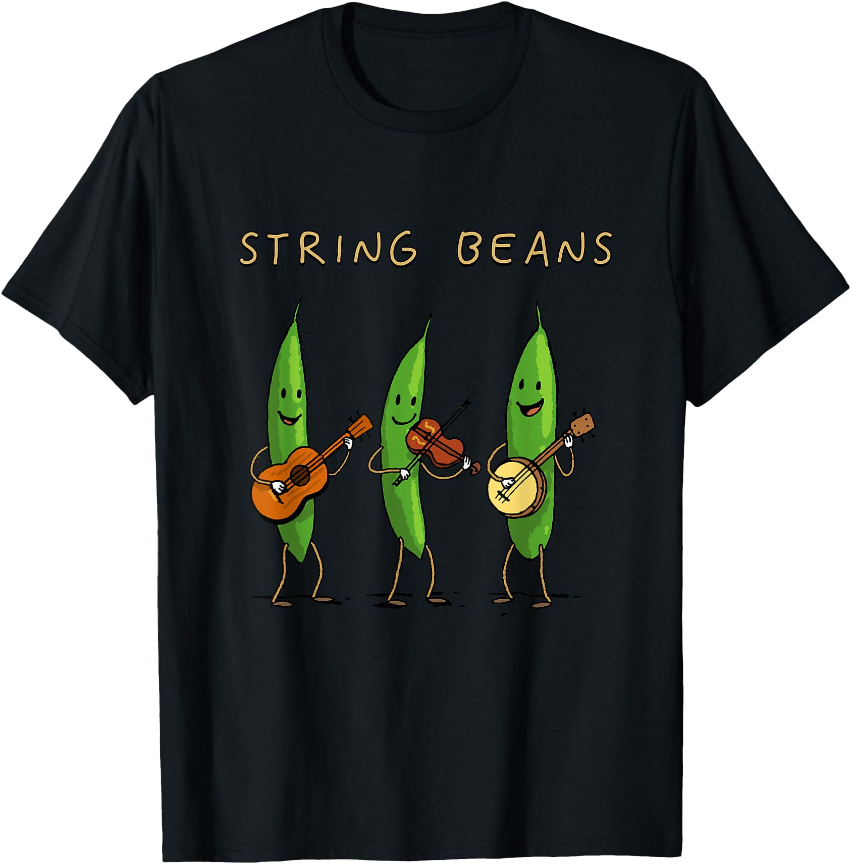 Exclusive String Beans Vegetable Music Hoodie - Streetwear Style Unisex - T-Shirt, Sweatshirt, Hoodie