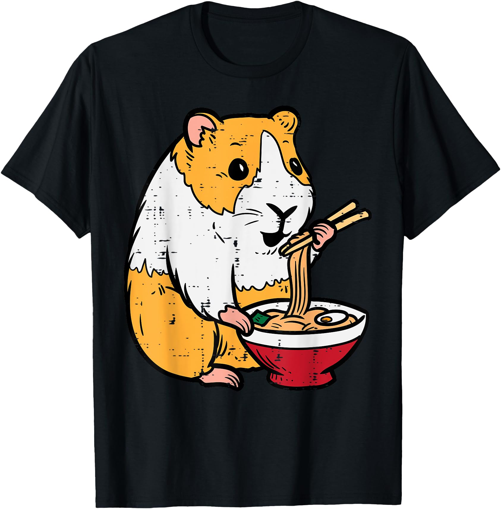 Guinea Pig Ramen Kawaii Cavy Anime Hoodie - Casual Everyday Wear Unisex - T-Shirt, Sweatshirt, Hoodie