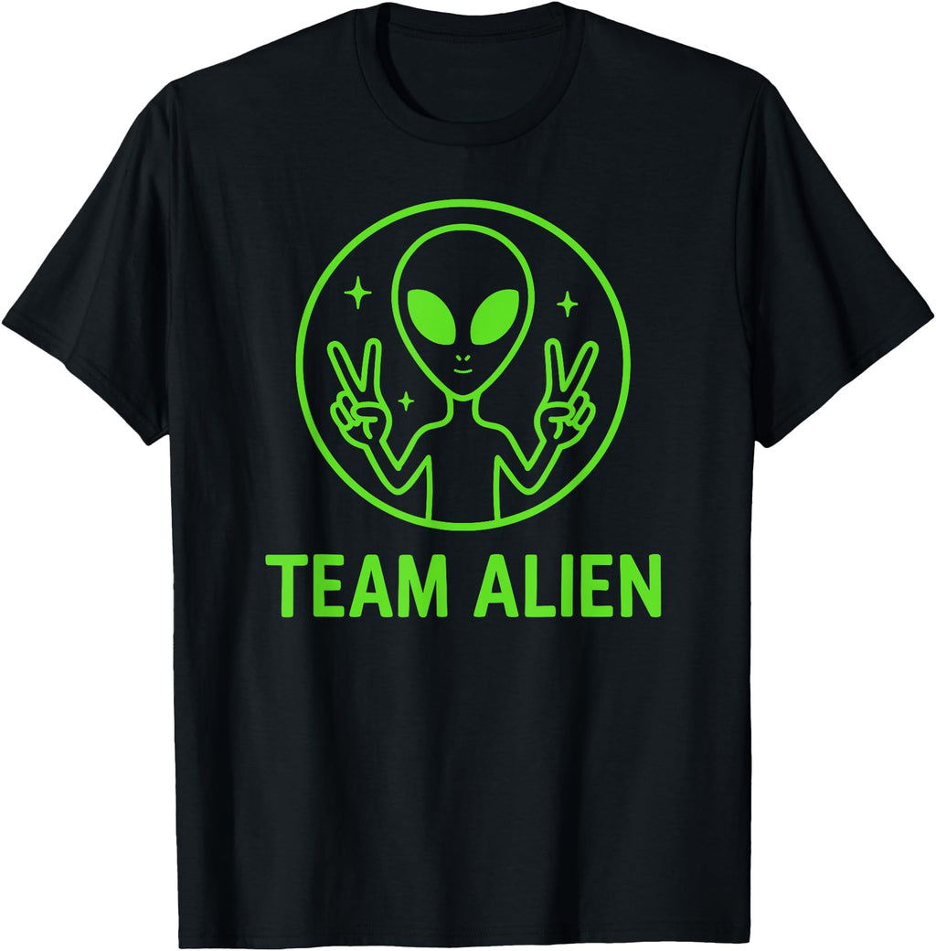 Exclusive Team Alien Green Hoodie - Casual Everyday Wear for Adults - T-Shirt, Sweatshirt, Hoodie