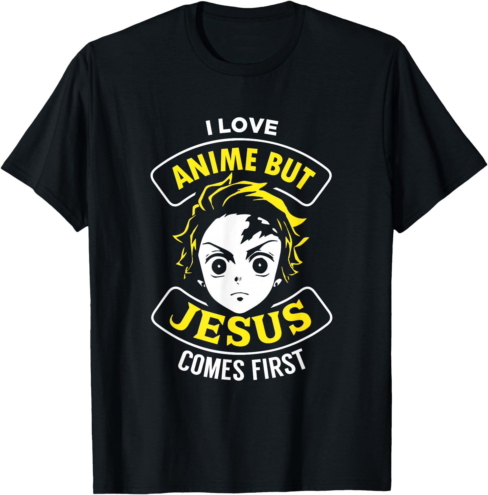 I Love Anime But Jesus Comes First T-Shirt - Trendy Graphic Unisex - T-Shirt, Sweatshirt, Hoodie
