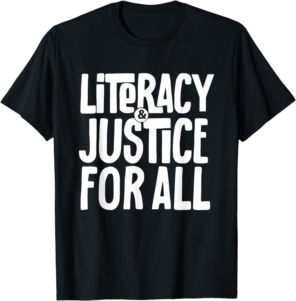 Exclusive Literacy And Justice All T Hoodie - Custom Art Print Men Women - T-Shirt, Sweatshirt, Hoodie