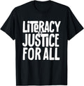 Exclusive Literacy And Justice All T Hoodie - Custom Art Print Men Women - T-Shirt, Sweatshirt, Hoodie