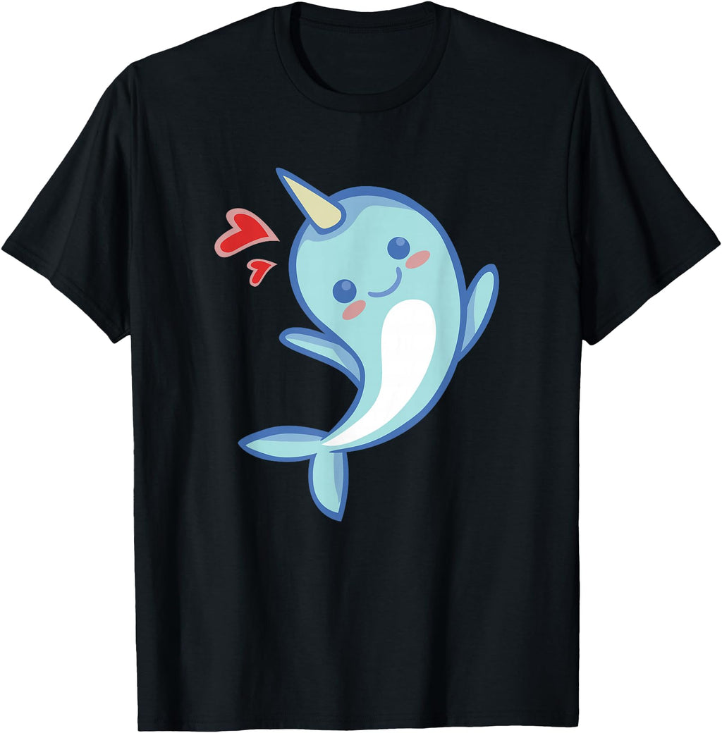 Original Narwhal Chibi Unicorn Sweatshirt - Aesthetic Graphic for Adults - T-Shirt, Sweatshirt, Hoodie