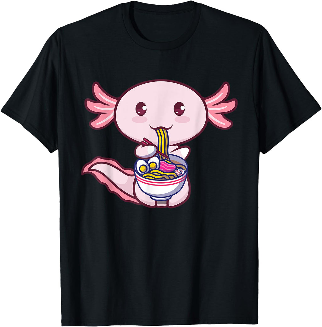 Handcrafted Ramen Axolotl Fish Sweatshirt - Aesthetic Graphic for Adults - T-Shirt, Sweatshirt, Hoodie