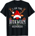 I Am Bookworm Reindeer Family Artist T-Shirt - Minimalist Print Unisex - T-Shirt, Sweatshirt, Hoodie