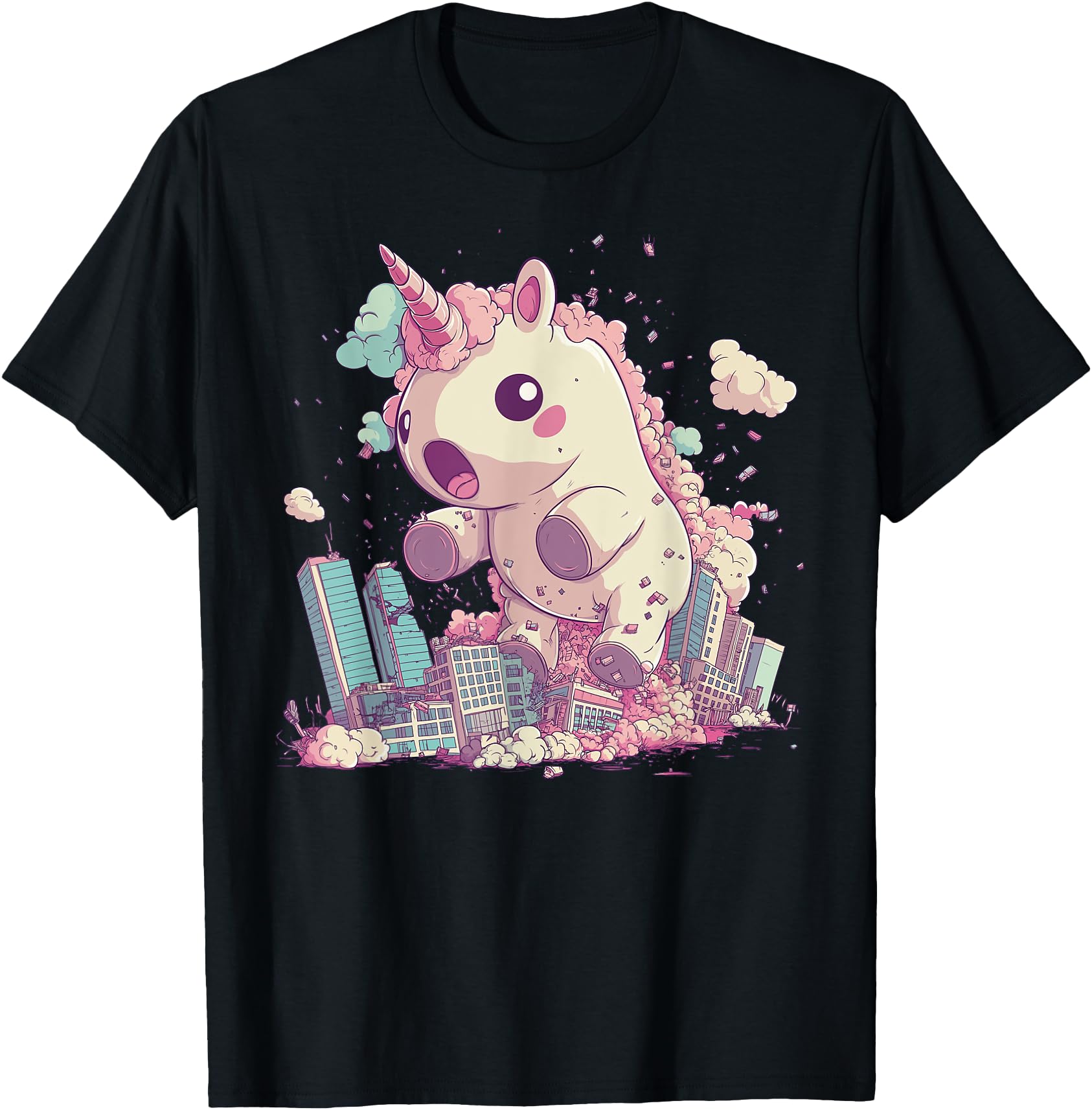 Exclusive Kaiju Unicorn Kawaii Sweatshirt - Fun Novelty Design for Adults - T-Shirt, Sweatshirt, Hoodie