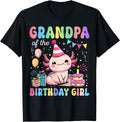 Authentic Grandpa Axolotl Bday Party Hoodie - Streetwear Style for Adults - T-Shirt, Sweatshirt, Hoodie