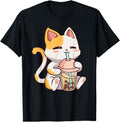 Handcrafted Cat Kawaii Boba Tea Bubble Hoodie - Novelty Apparel for Adults - T-Shirt, Sweatshirt, Hoodie