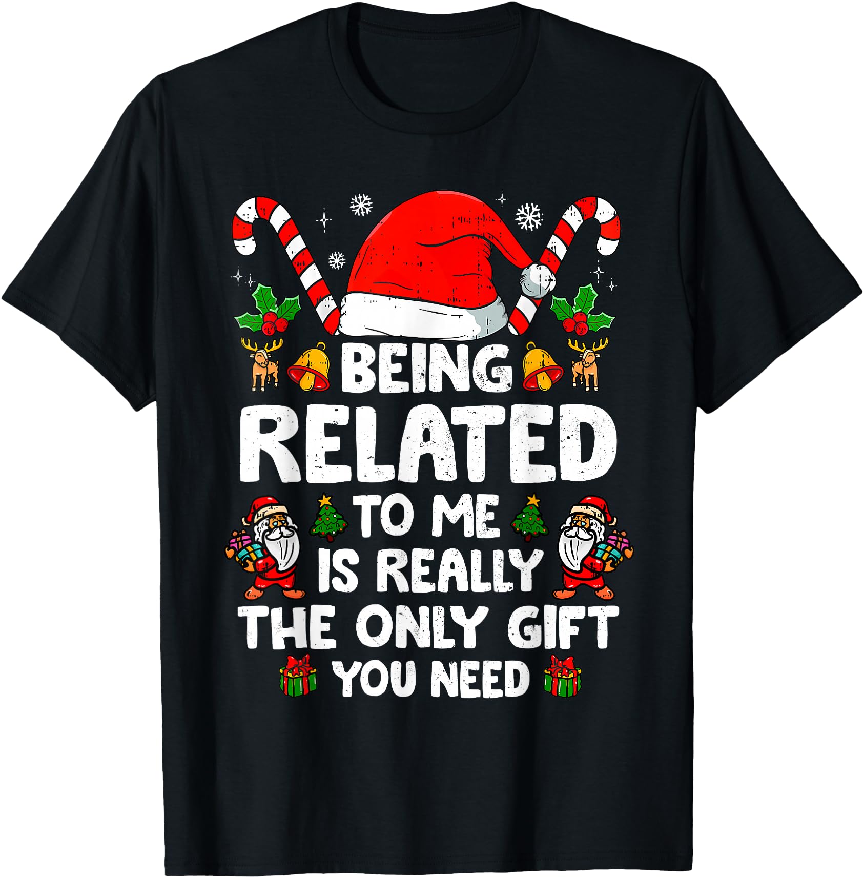 Being Related To Me Family Pajamas Rare Sweatshirt - Novelty Apparel Unisex - T-Shirt, Sweatshirt, Hoodie