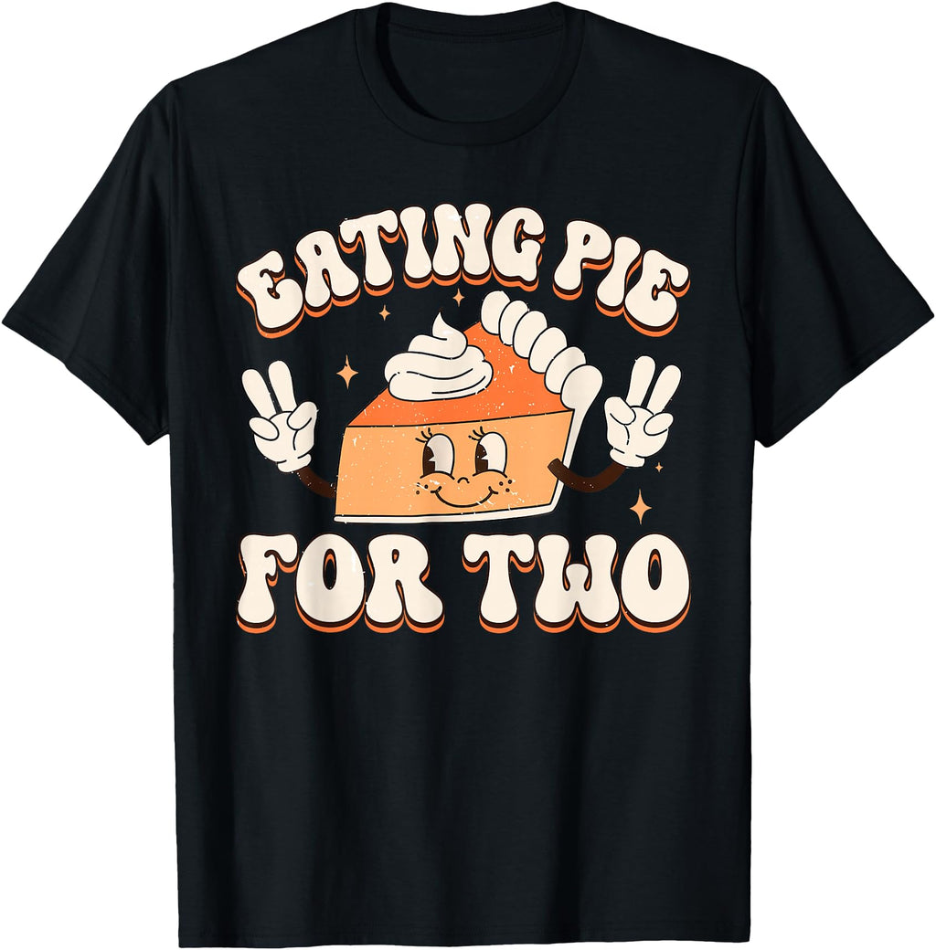Handcrafted Eating Pie Two T-Shirt - Custom Art Print for Adults - T-Shirt, Sweatshirt, Hoodie