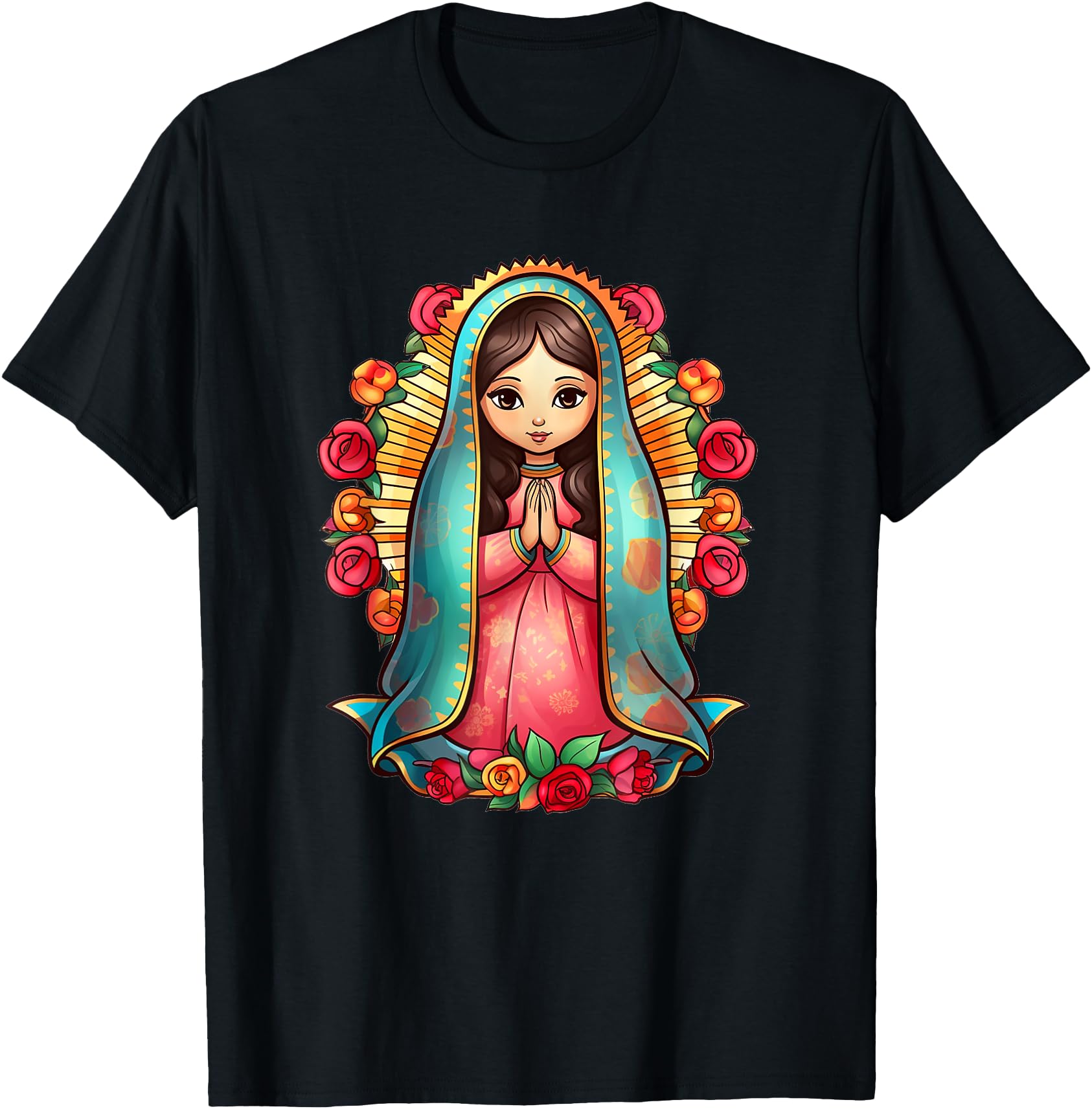Authentic Our Lady Virgen De Guadalupe Hoodie - Fun Novelty Design Unisex - T-Shirt, Sweatshirt, Hoodie