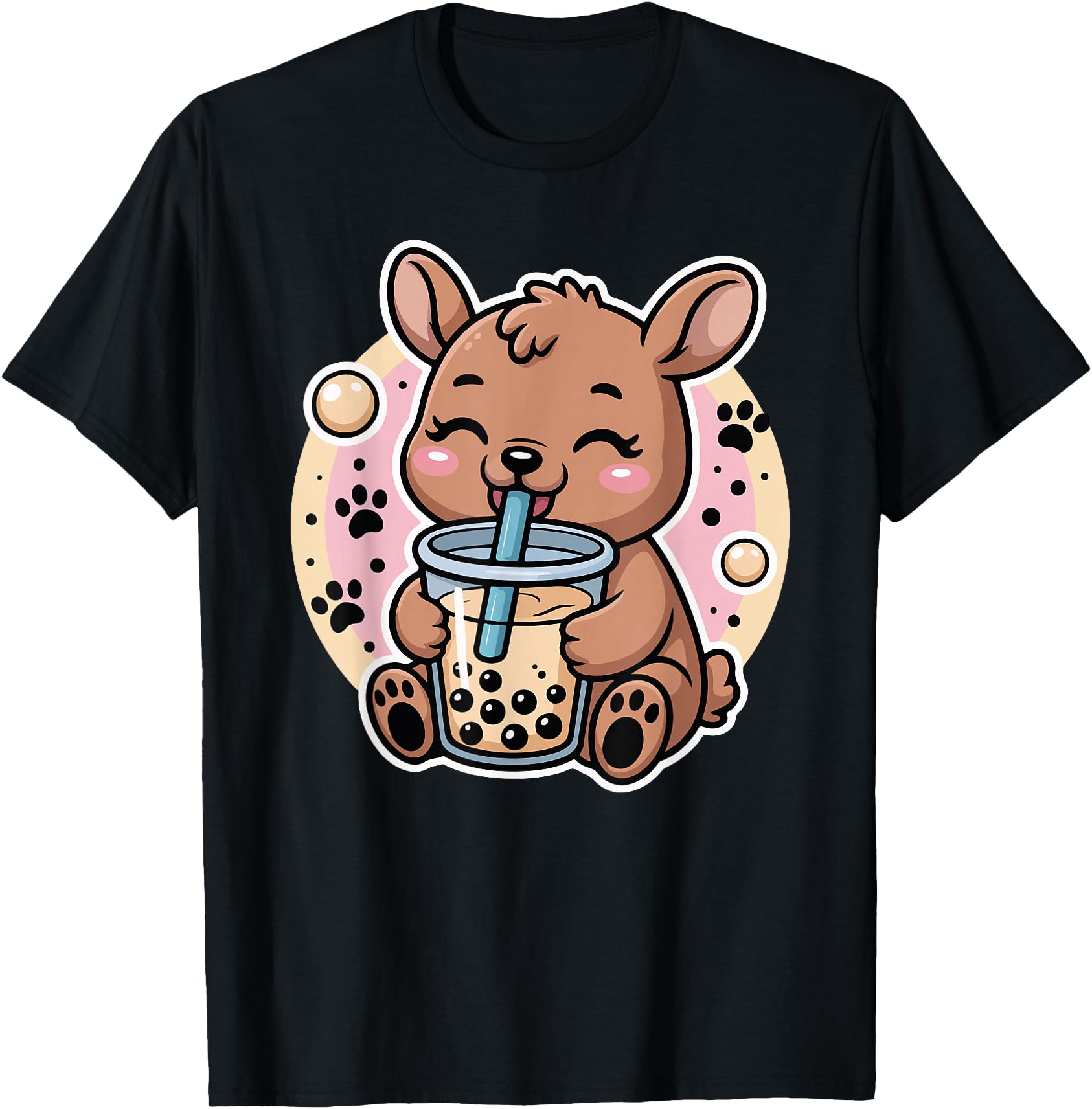 Exclusive Deer Boba Tea Bubble Tea Sweatshirt - Minimalist Print Unisex - T-Shirt, Sweatshirt, Hoodie