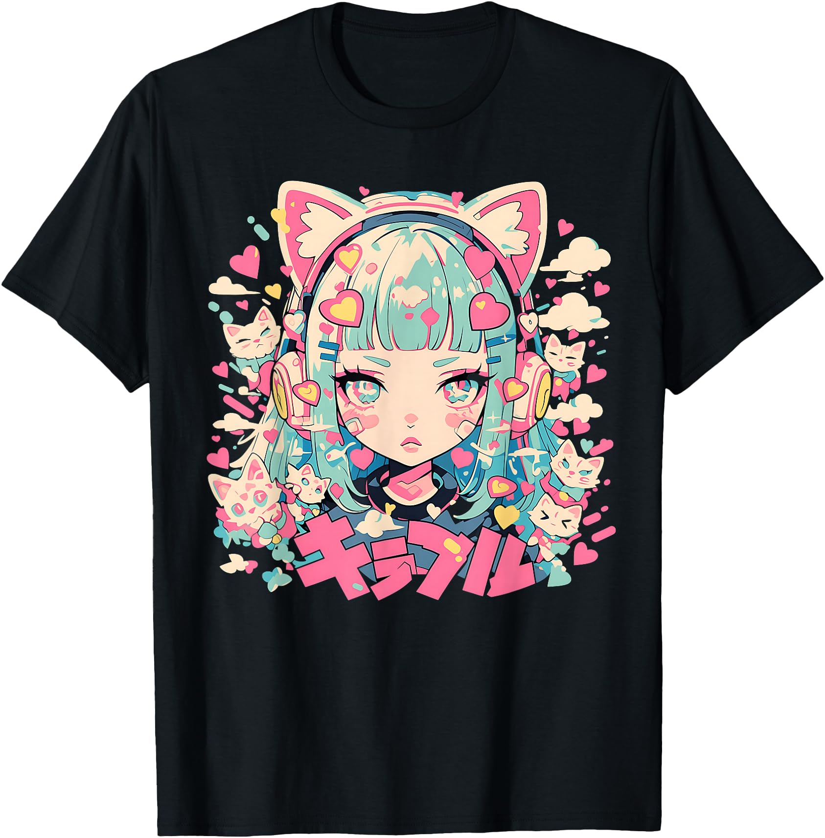 Handcrafted Anime Waifu Anime Manga Hoodie - Custom Art Print Men Women - T-Shirt, Sweatshirt, Hoodie