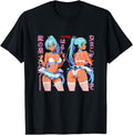 Handcrafted Sexy Waifu Anime Angel Twins T-Shirt - Graphic Print Men Women - T-Shirt, Sweatshirt, Hoodie