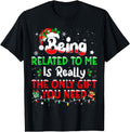 Handcrafted Being Related To Me Family T-Shirt - Unique Graphic for Adults - T-Shirt, Sweatshirt, Hoodie
